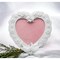 kevinsgiftshoppe Ceramic Heart Shape Frame with Flowers and White Doves Wedding Decor or Gift Anniversary Decor or Gift Home Decor